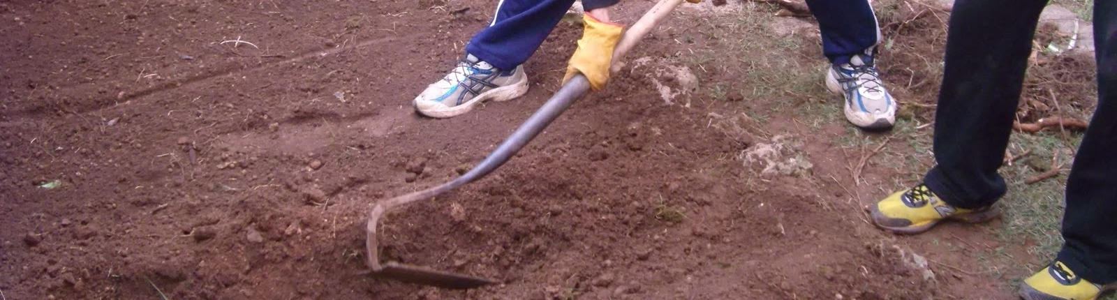 Herramientas del jardinero para preparación del terreno